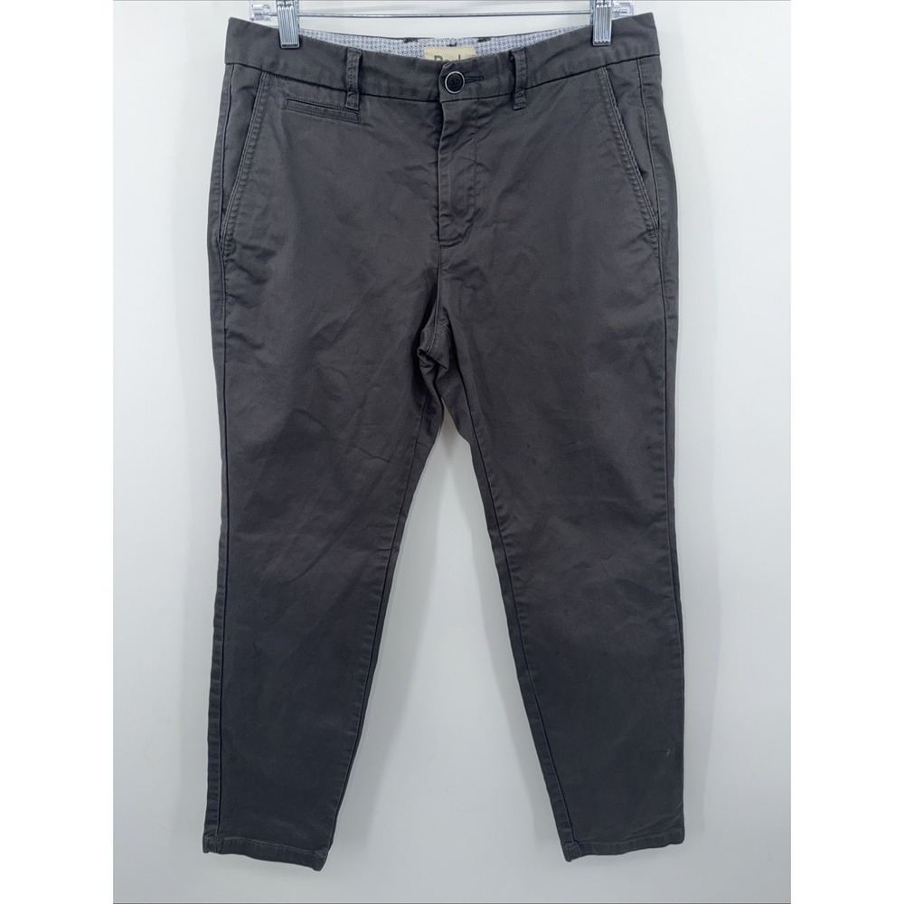 Perk Feel Good Chinos Mens 31 x 30 Slim Fit Stretch Gray Cotton Spandex Chino
